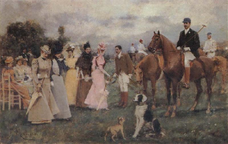 Francisco Miralles Y Galup The Polo Match Germany oil painting art
